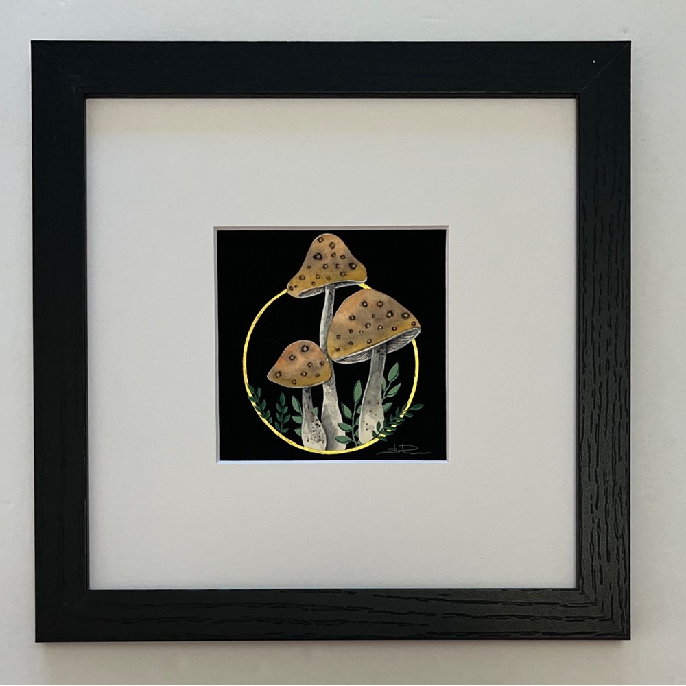 Original Watercolor/Gouache Mushroom Painting by me (Shannon Perrie/Perr…